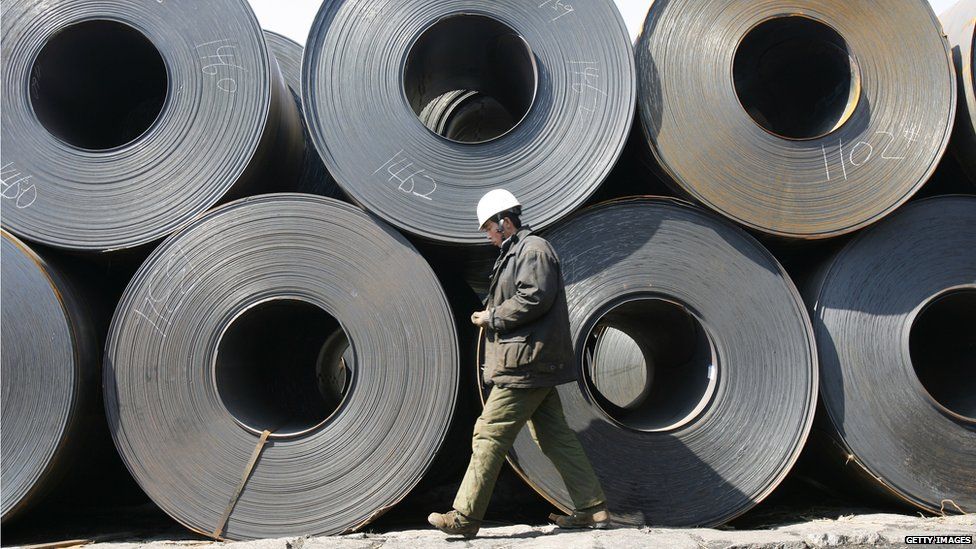 US slaps China steel imports with fivefold tax increase - BBC News